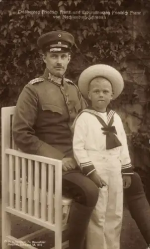 Ak Großherzog Friedrich Franz von Mecklenburg Schwerin, Erbgroßherzog Friedrich Franz