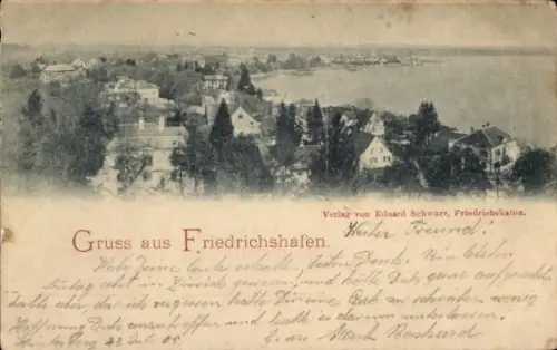 Ak Friedrichshafen am Bodensee, Gesamtansicht