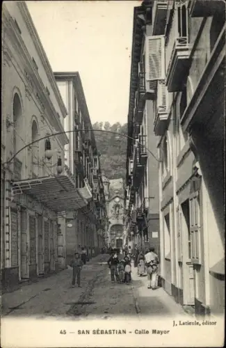 Ak San Sebastian Baskenland, Calle Mayor