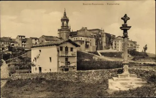 Ak Hondarribia Fuenterrabia Fontarrabie Baskenland, vista parcial