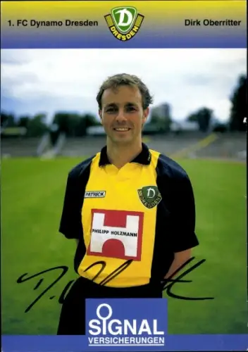 Autogrammkarte Fußballer Dirk Oberritter, SG Dynamo Dresden, Autogramm