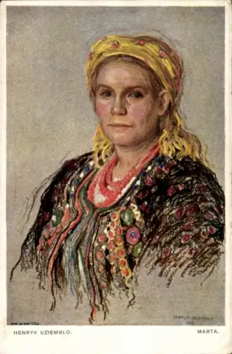 Künstler Ak Uziemblo, Henryk, Marta