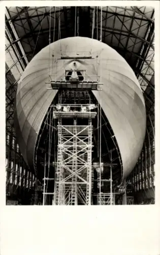 Ak Zeppelinhalle, Zeppelin LZ 130 in Bau