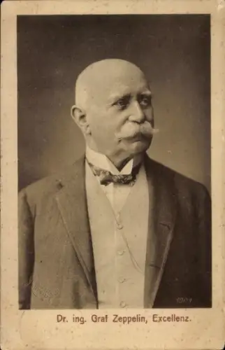 Ak Ferdinand Graf von Zeppelin, Portrait