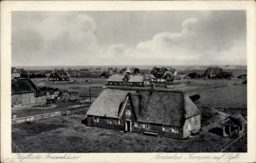 Ak Kampen auf Sylt, Idyllische Friesenhäuser