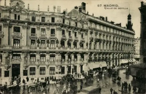 Ak Madrid, España, Calle de Sevilla