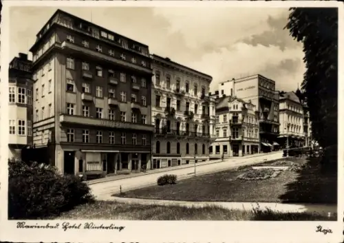 Ak Mariánské Lázně Marienbad Region Karlsbad, Hotel Winterling