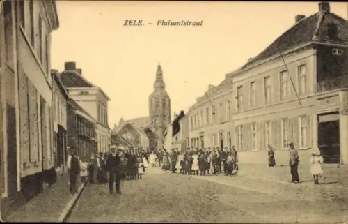 Ak Zele Ostflandern, Plaisantstraat