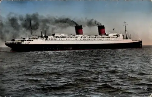 Ak CGT Dampfer Ile de France, Le Havre-New-York