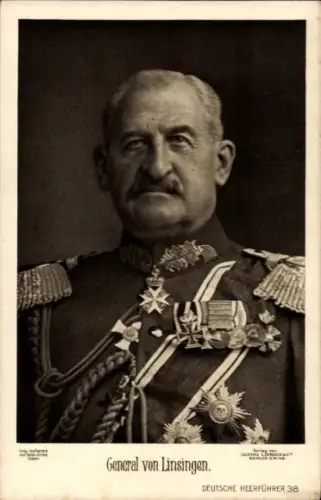 Ak Generaloberst Alexander von Linsingen, Portrait