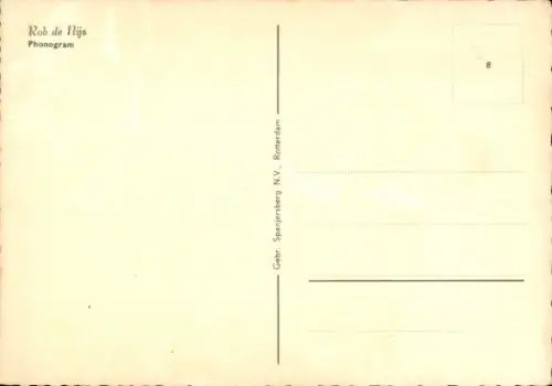 Ak Sänger Rob de Nijs, Portrait