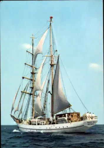 Ak Segelschulschiff Wilhelm Pieck, Volksmarine