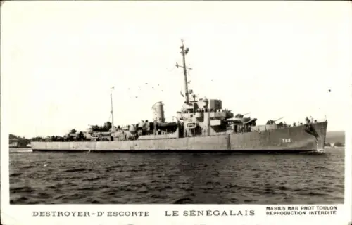 Ak Französisches Kriegsschiff Le Senegalais