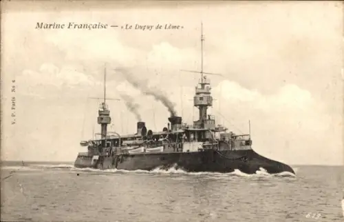 Ak Französisches Kriegsschiff, Le Dupuy de Lome
