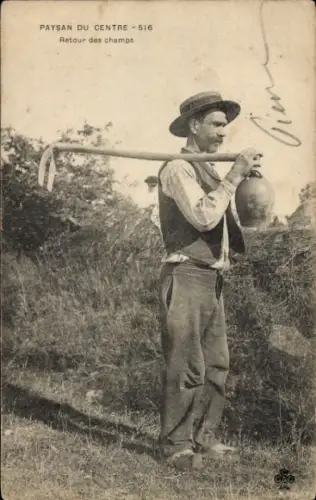 CPA Paysan du Centre, Retour des champs