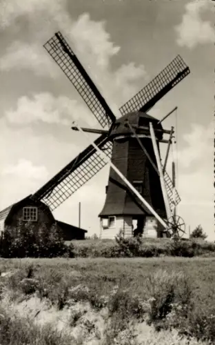 Ak Niederlande, Windmühle, Hollandse Molen