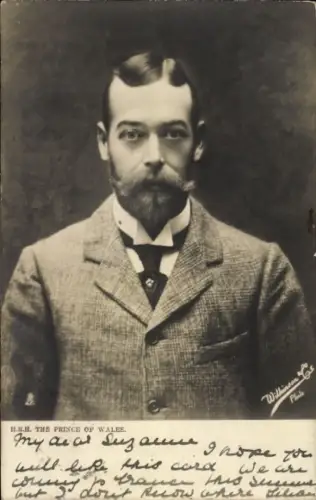 Ak König Georg V. von England, Prince of Wales, Portrait