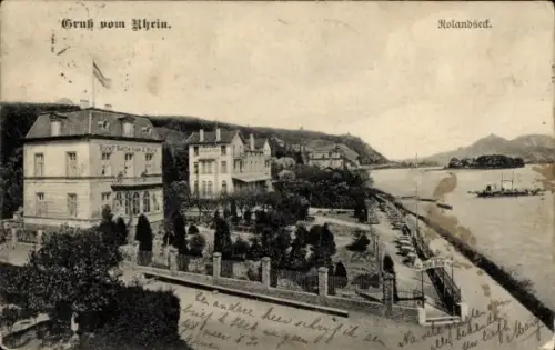 Ak Rolandseck Remagen am Rhein, Teilansicht
