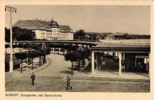 Ak Sopot Gdańsk Zoppot Danzig,  Kurgarten, Kasinohotel
