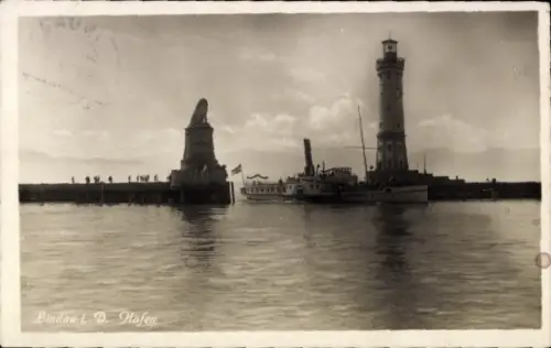 Ak Bindow an der Oder Kreis Crossen an der Oder Ostbrandenburg, Hafenansicht, Schiff, Leuchtturm,