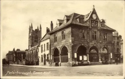 Ak Peterborough Cambridgeshire England, Rathaus