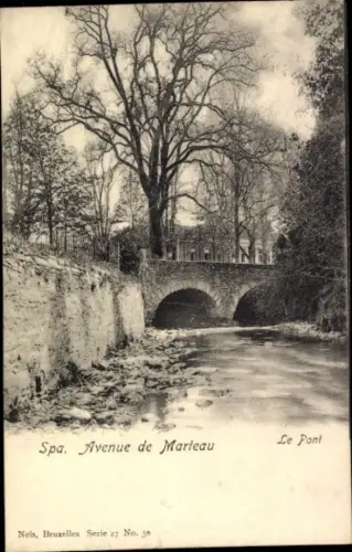 CPA Spa Wallonie Liège, Avenue de Marteau, Pont