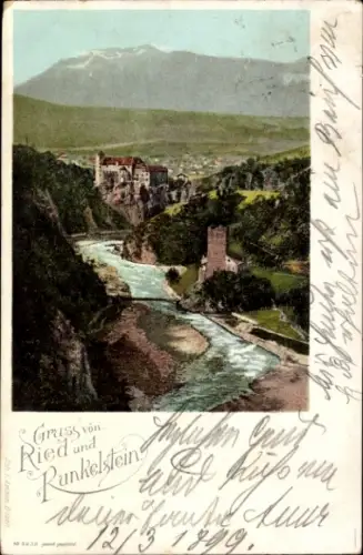 Ak Ritten Renon Südtirol, Schloss Runkelstein