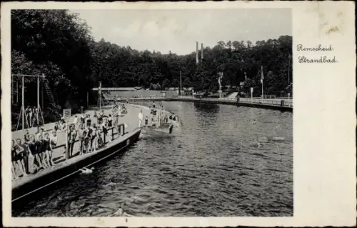 Ak Remscheid, Partie im Strandbad