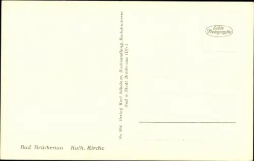 Ak Bad Brückenau im Sinntal Unterfranken, Katholische Kirche
