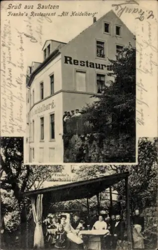 Ak Bautzen in der Oberlausitz, Franke's Restaurant "Alt Heidelberg"