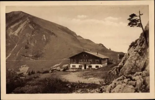 Ak Tegernsee in Oberbayern, Wallberghaus mit Setzberg