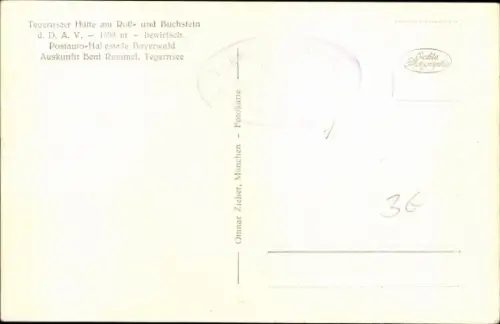 Ak Tegernsee in Oberbayern, Hütte, Buchstein