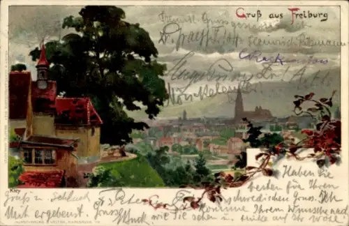 Künstler Litho Kley, Heinrich, Freiburg im Breisgau, Panorama