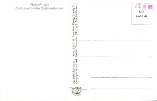 Ak Weißenbrunn in Oberfranken, Fliegeraufnahme