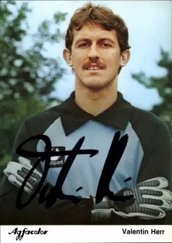 Autogrammkarte Fußballer Valentin Herr, Kickers Offenbach, Autogramm