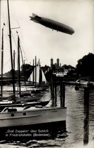 Ak Friedrichshafen am Bodensee, Luftschiff Graf Zeppelin, Schloss