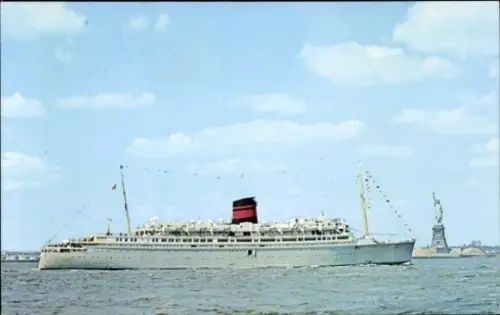 Ak Passagierschiff Queen of Bermuda, Bermuda Line, New York