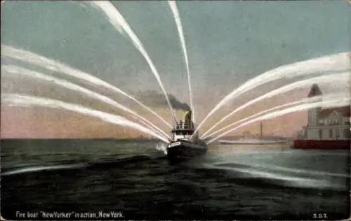 PC New York City USA, Fire boat New Yorker, Reklame