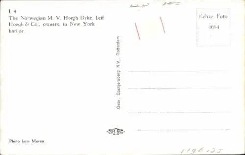 Ak Norwegian MV Hoegh Dyke, Frachtschiff