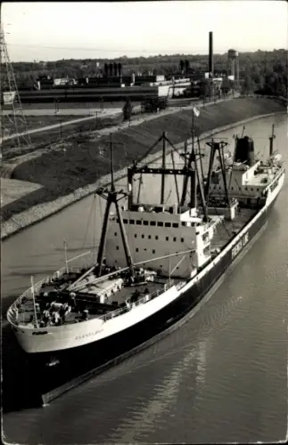 Ak Frachtschiff Cleveland, French Line