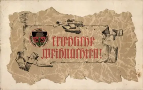 Ak Frohe Weihnachten, Deutscher Schulverein