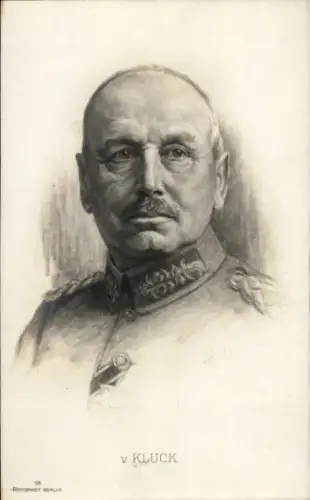 Künstler Ak Generaloberst Alexander von Kluck, Portrait, RPH 18