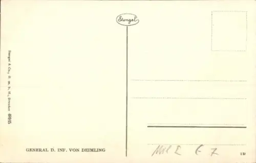 Ak Berthold von Deimling, General der Infanterie