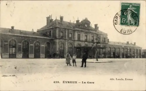 Ak Évreux Eure, Bahnhof