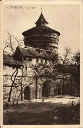 Ak Nürnberg, Neutor, Turm