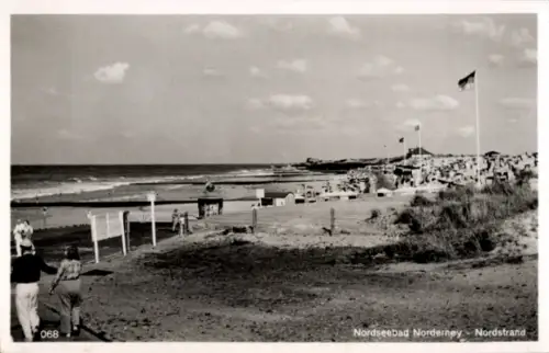 Ak Nordseebad Norderney Ostfriesland, Nordseebad  Nordstrand, Strand, Meer, Menschen