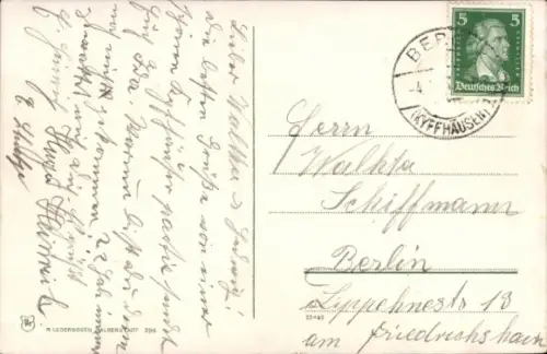 Ak Bad Frankenhausen am Kyffhäuser Thüringen, Kyffhäuser-Denkmal, Berglandschaft, 