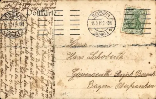 Ak Essen im Ruhrgebiet, Friedrich Alfred Krupp-Denkmal