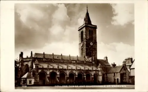 PC St Andrews Scotland, College Tower and Quadrangle