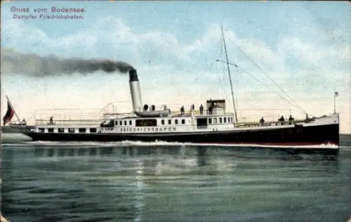 Ak Bodensee, Dampfer Friedrichshafen